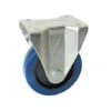 Roulette Fixe à Platine Rectangulaire AVL - Roue Caoutchouc Bleu Ø 100 - Charge 150 Kg - 527822O -IKRA Soldes Magasin 1182180 1