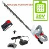 IKRA Taille-haie à Batterie 20 Volts Avec Chargeur Et Batterie Inclus -IKRA Soldes Magasin 16461500 1