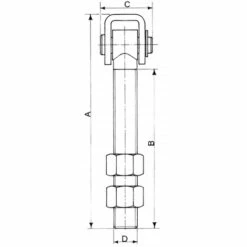 Gond à Tige Filetée Ø 20 AVL - Charge 400 Kg - 7062 -IKRA Soldes Magasin 5427796 3
