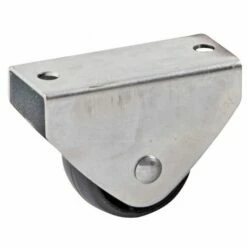 Roulette Fixe à Platine AVL - Roue Nylon Noir Ø 14 - Charge 25 Kg - 700014A