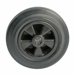 Roue Caoutchouc Noir Ø 200 X 50 AVL - Charge 200 Kg - 208200ARR