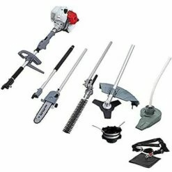 IKRA 5en1 Outil Multifonctions Thermique IBKH 52: Débroussailleuse, Coupe-bordure, él...