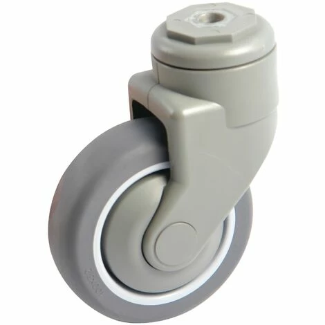 Roulette Grise Platine Ronde 150mm Pivotante - AVL - 590884N 3 Roulette Grise Platine Ronde 150mm Pivotante - AVL - 590884N