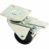 Roue Double Galet 50mm Platine Carre Pivotante Avec Frein - AVL - 590056A