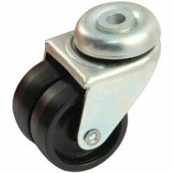 Roue Double Galet 50mm Platine Ronde Pivotante - AVL - 590313A