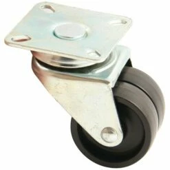 Roue Double Galet 50mm Platine Carree Pivotante - AVL - 590051A