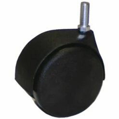 Roulette Double Galet Noire 40 Mm Tige M8 - AVL - 595020