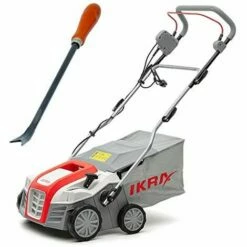 IKRA IEVL 1840 Electric Scarifier Lawn Aerator 55 L Working Width 40 Cm Includes Weed K...